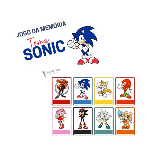 jogo da memoria sonic para imprimir